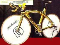 Gold plated bicycle Gold plated bicycle