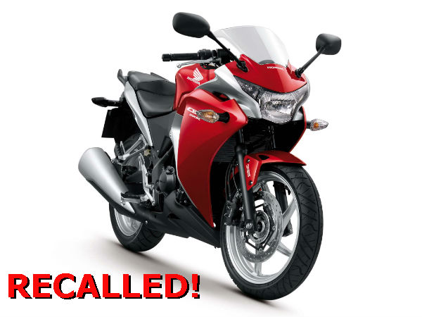 11.5K Honda CBR 250Rs Recalled 11.5K Honda CBR 250Rs Recalled
