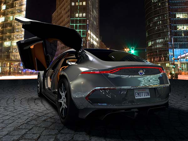 Fisker releases teaser images of all-electric sedan - EMotion