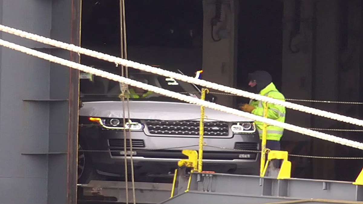 Jaguars And Land Rovers Rescued From Near Capsized Ship DriveSpark