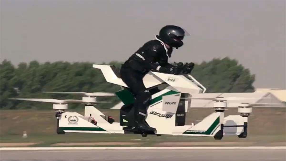 Dubai Police Test Flying Bike To Add To Their Growing List Of Extreme