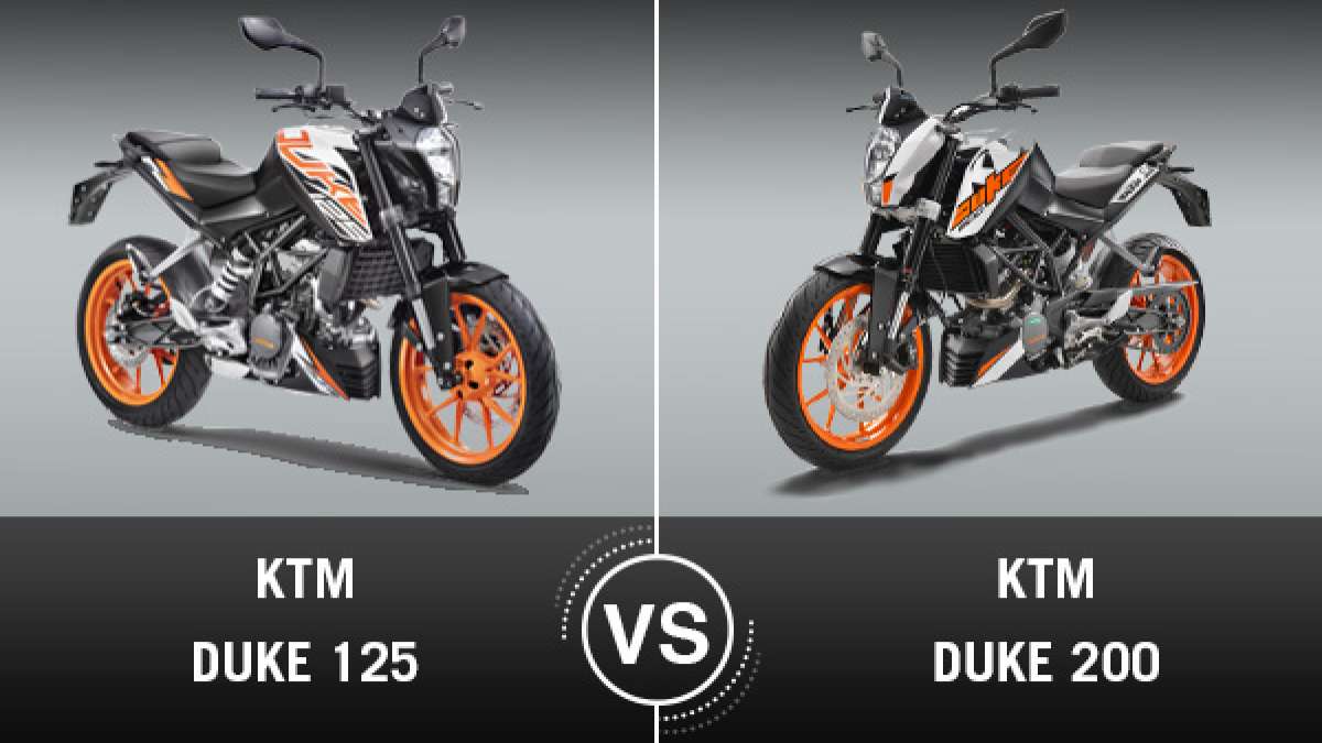 KTM Duke 125 Vs Duke 200 Design, Engine Specifications, Features, Pricing & Other Details