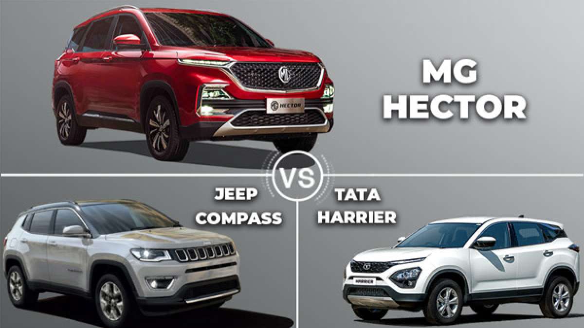 MG Hector Vs Jeep Compass Vs Tata Harrier Comparison Engine Specs