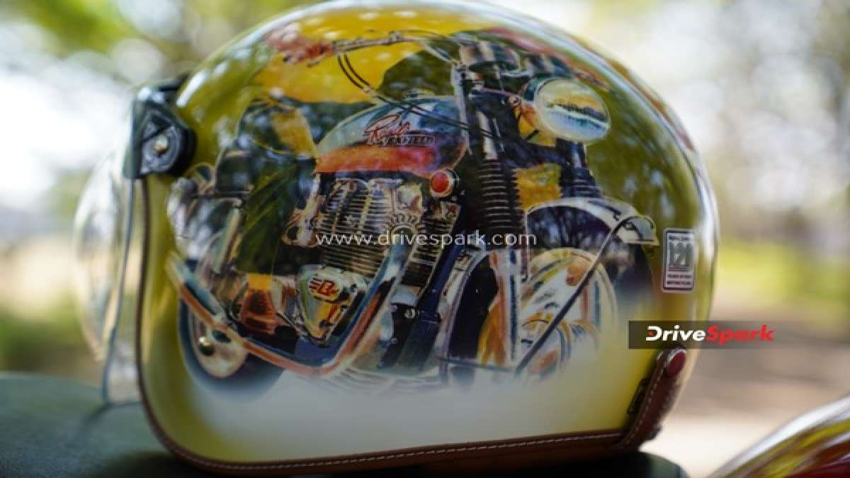 royal enfield 120 years helmet