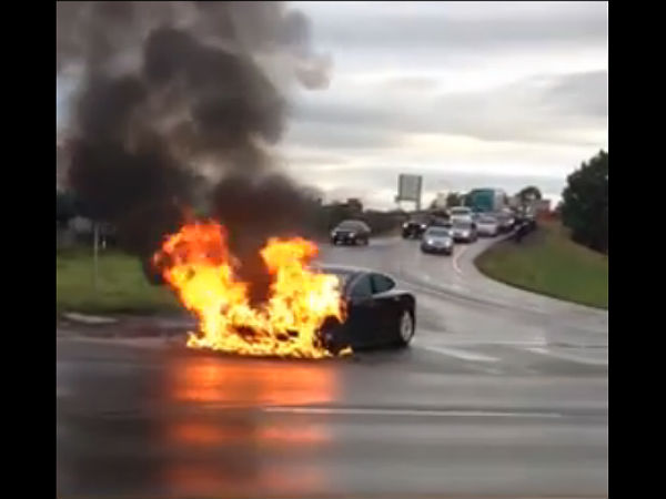 Tesla Models S Catches Fire For A Third Time, But That’s Fine