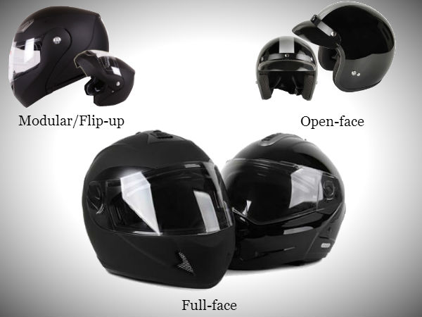 Types of helmets