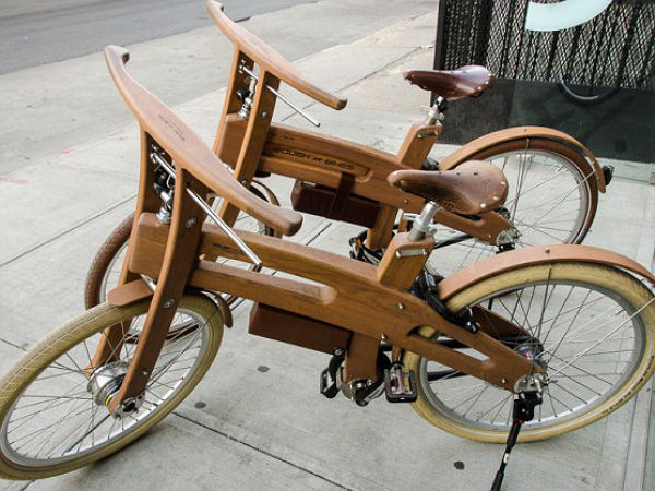 wooden electric bike