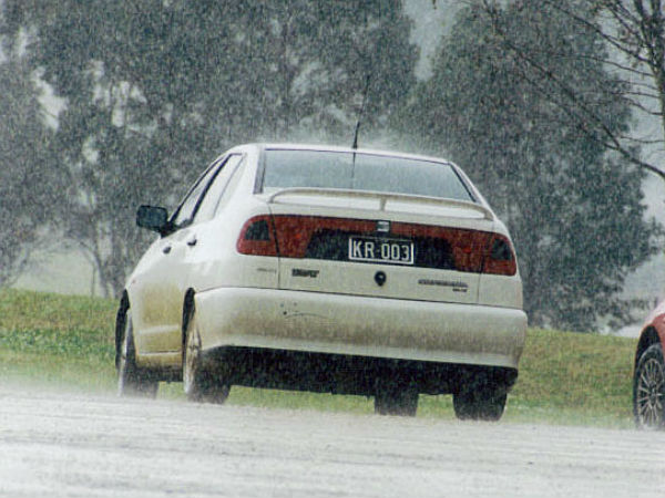 6. Pull over when the rain becomes too heavy
