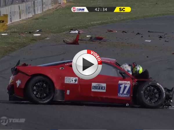 Ferrari Driver Escapes With His Life After Horror Crash