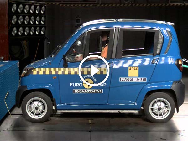 Bajaj Qute Receives One Star In Euro Ncap Crash Test Drivespark News