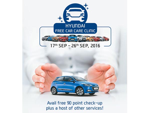 Hyundai India Announce The 22nd Free Car Care Clinic - DriveSpark News