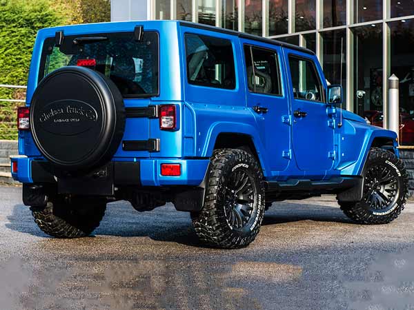Chelsea Truck Company S Unique Volcanic Sky Black Hawk Edition Custom Jeep Wrangler Drivespark News