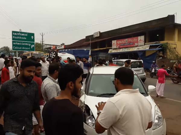 Honda City Crashes Into Maruti Swift