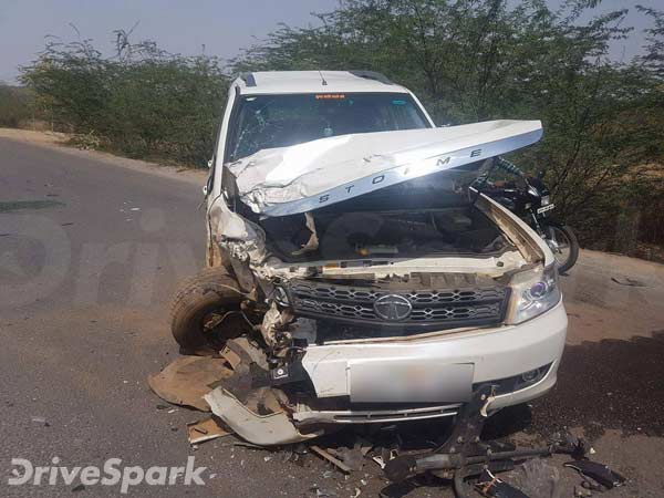New Maruti Dzire Accident In Gwalior