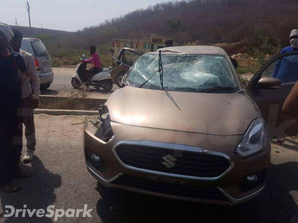New Maruti Dzire Accident In Gwalior