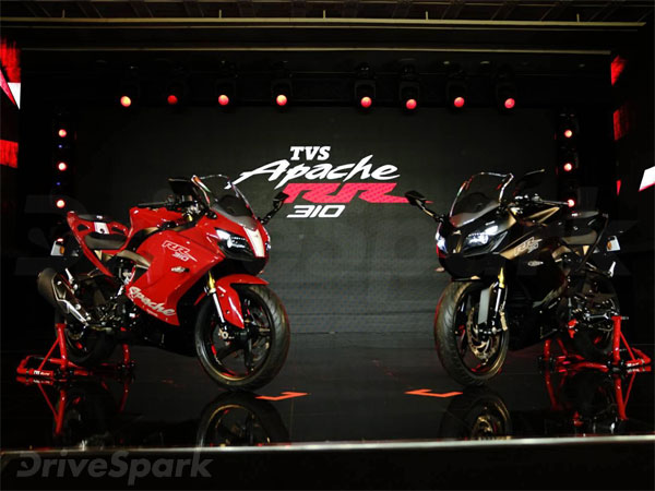 TVS Apache RR 310 Launched In India; Launch Price, Specifications, Features & Images