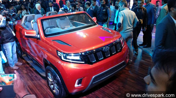 Mahindra TUV Stinger Convertible SUV Concept Revealed
