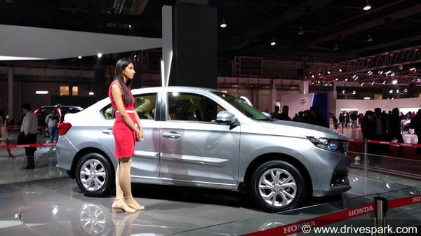 Auto Expo 2018: The New Honda Amaze Is Displayed For The Public