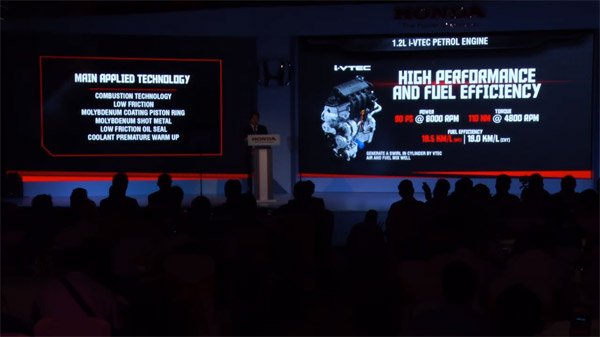 The Amaze Petrol Specifications: