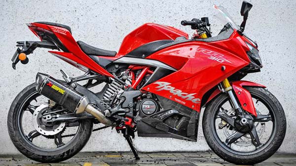 tvs apache rr310 aftermarket exhaust system by akrapovic power