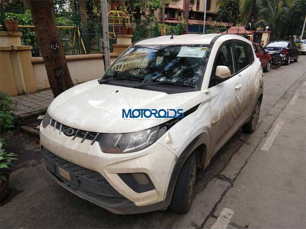 Mahindra KUV100 NXT AMT Variant Spotted Testing