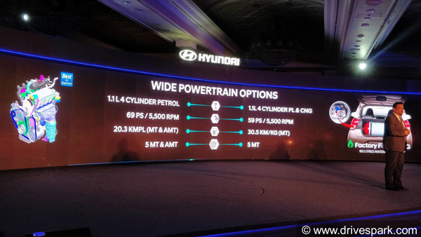 New Hyundai Santro Engine Specifications
