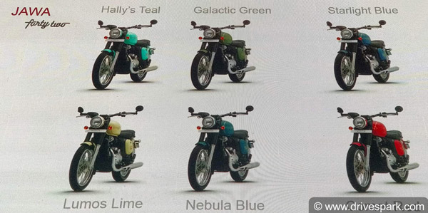 The Jawa 42 Gets Six Colours