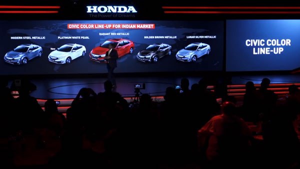 2019 Honda Civic — Colours