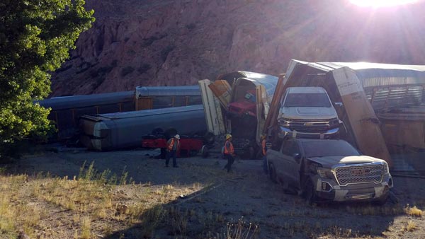 Jeep Loses Dozens Of SUVs And Pick Up Trucks After Train Accident