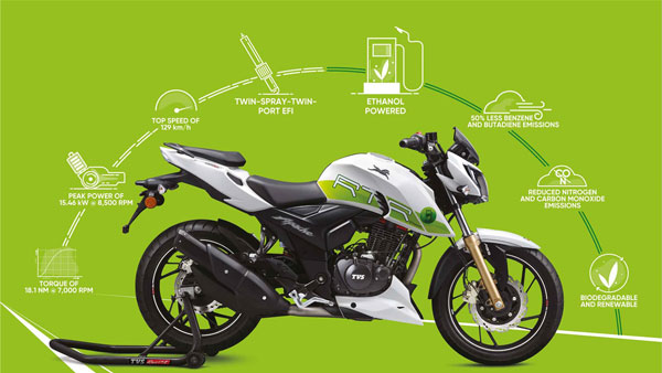 TVS Apache RTR 200 4V Ethanol Launched In India At Rs 1.2 lakh: First TVS Motorcycle To Run On Ethanol