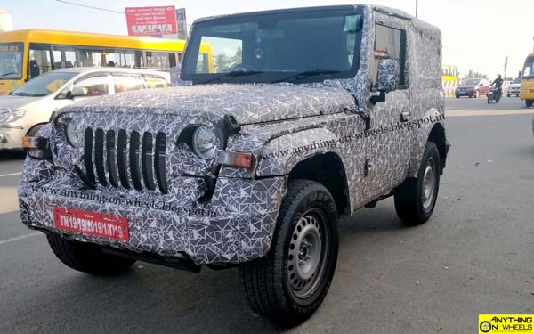 The Mahindra Thar 2020 Production Version Spied Ahead Of Launch Early Next Year