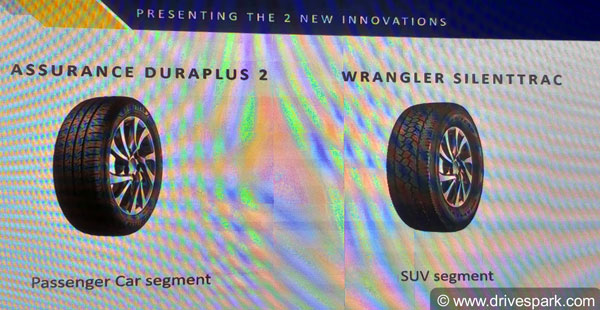 Goodyear Assurance DuraPlus 2 & Wrangler AT SilentTrac Car Tyres Launched In India
