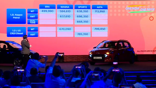Hyundai Grand i10 NIOS Entire Price List