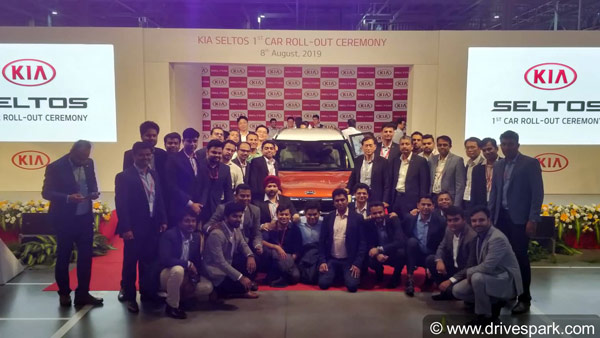 Kia Seltos Production Begins: Rolls Out First Customer SUV From Anantapur Plant