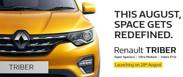 Renault Triber Bookings & Launch Date Confirmed For August 2019