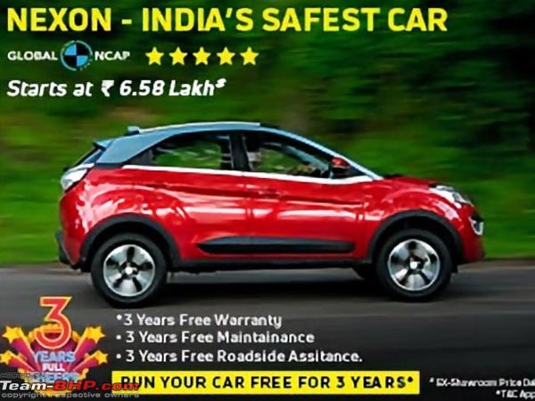 Tata Nexon, Hexa, Tiago, Tigor available with 3 Years/ 40,000Kms Free Monsoon Maintenance Offer