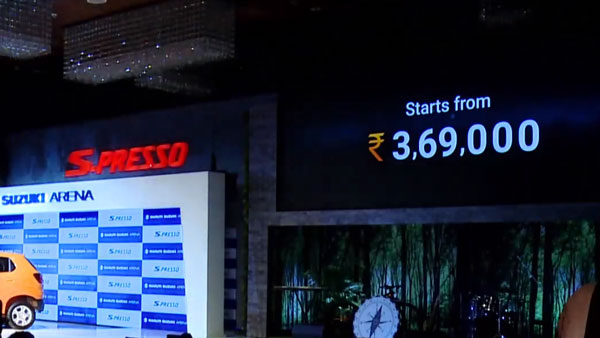 Maruti S-Presso Prices