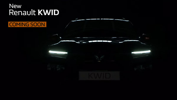 New Renault Kwid Facelift Teaser Video Released: Reveals The First Look Of The India-Spec Hatchback
