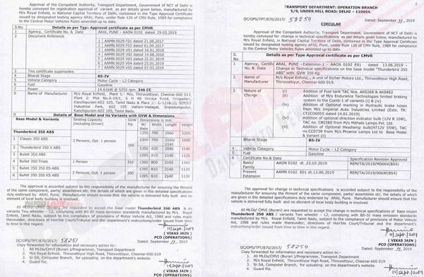 New Royal Enfield Thunderbird 350 Cheaper Variant Launch Soon: Will Feature A Single-Channel ABS
