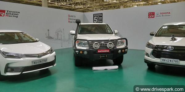 Toyota Five Continents Drive 2019: India To Vietnam Expedition Flagged Off In Bangalore