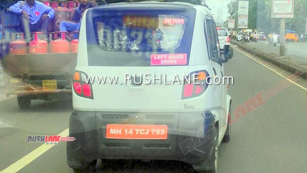 Spy Pics: Bajaj Qute Electric Spotted Testing Ahead Of Debut At 2020 Auto Expo