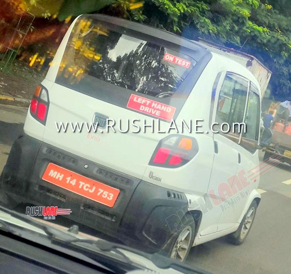 Spy Pics: Bajaj Qute Electric Spotted Testing Ahead Of Debut At 2020 Auto Expo