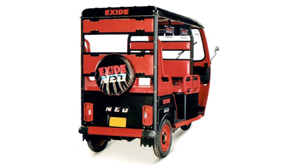 Exide Neo Electric Rickshaw Unveiled In India: Features Rear-View Camera