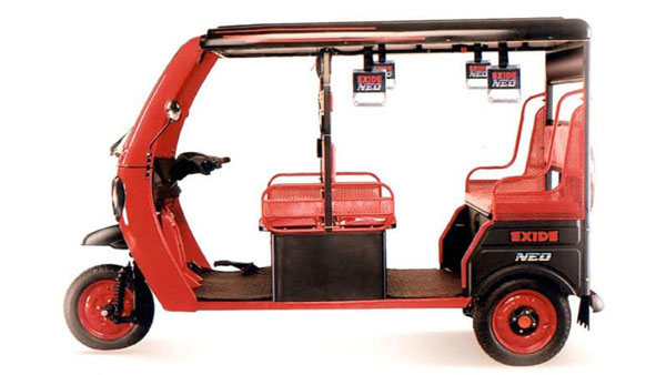 Exide Neo Electric Rickshaw Unveiled In India: Features Rear-View Camera