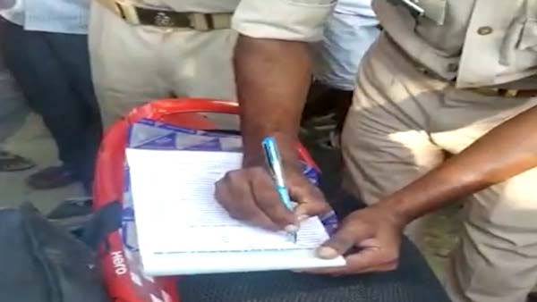 Police Inspector Fines Himself For Not Wearing Helmet: Villagers Force Him To Issue Challan