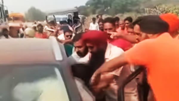 Uttar Pradesh Politician Uses Gun To Clear Traffic On Highway: Public Roughs Him Up