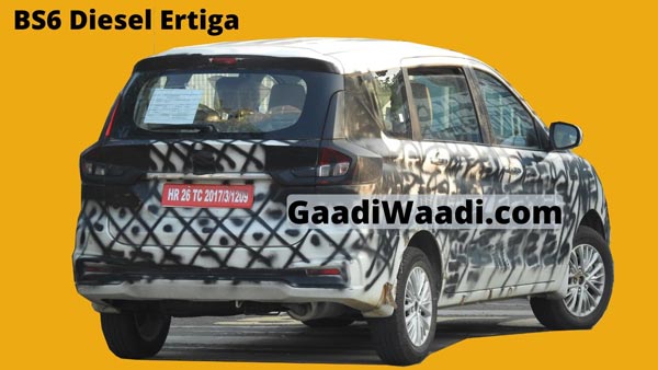 Spy Pics: Maruti Ertiga BS-VI Diesel Spied Testing Ahead Debut At 2020 Auto Expo