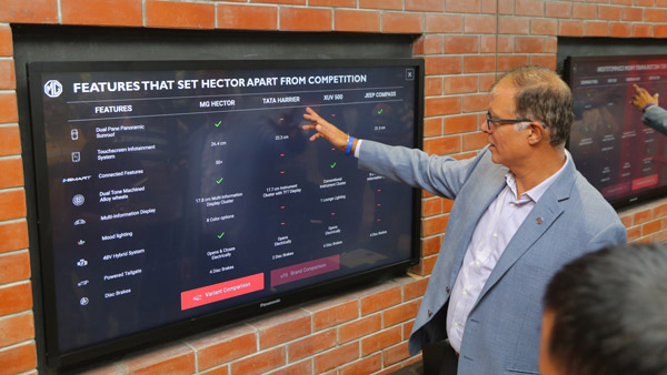 MG Motor First Digital Showroom Unveiled In Bangalore: Here Are All The Details