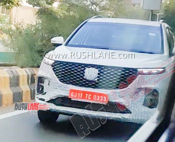 Spy Pics: 2020 MG Hector Spied Testing With An Updated Styling & As A 6-Seater Configuration
