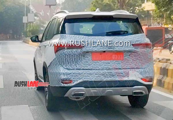 Spy Pics: 2020 MG Hector Spied Testing With An Updated Styling & As A 6-Seater Configuration